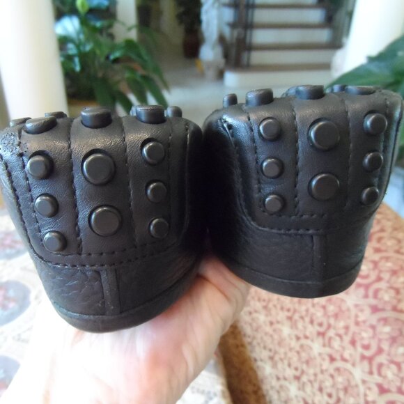 Gucci Black Horse Bit Detail Calf Leather Driving Loafers Size 37.5B - Picture 10 of 16